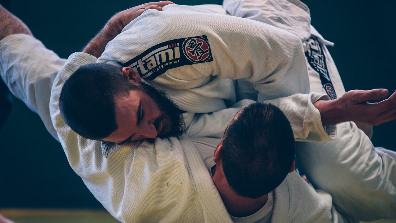 Foto di due atleti di judo
